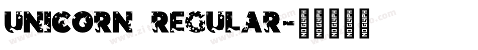Unicorn Regular字体转换